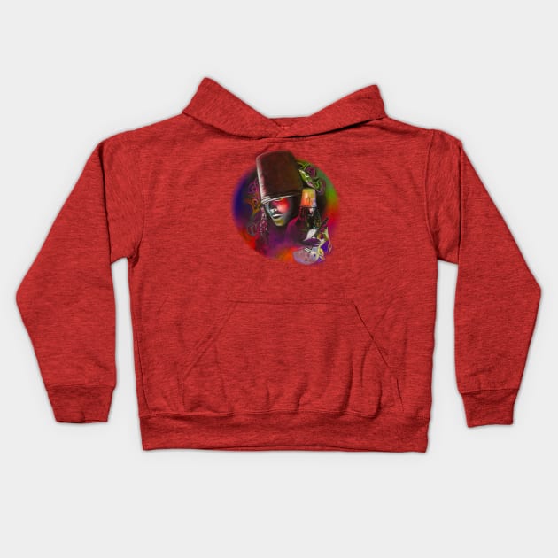 Buckethead Kids Hoodie by Chris Hoffman Art